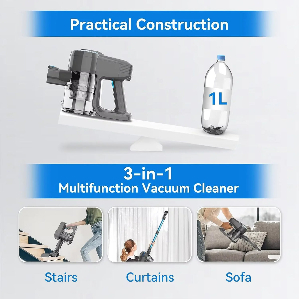 INSE Lightweight Cordless Handheld Vacuum Cleaner