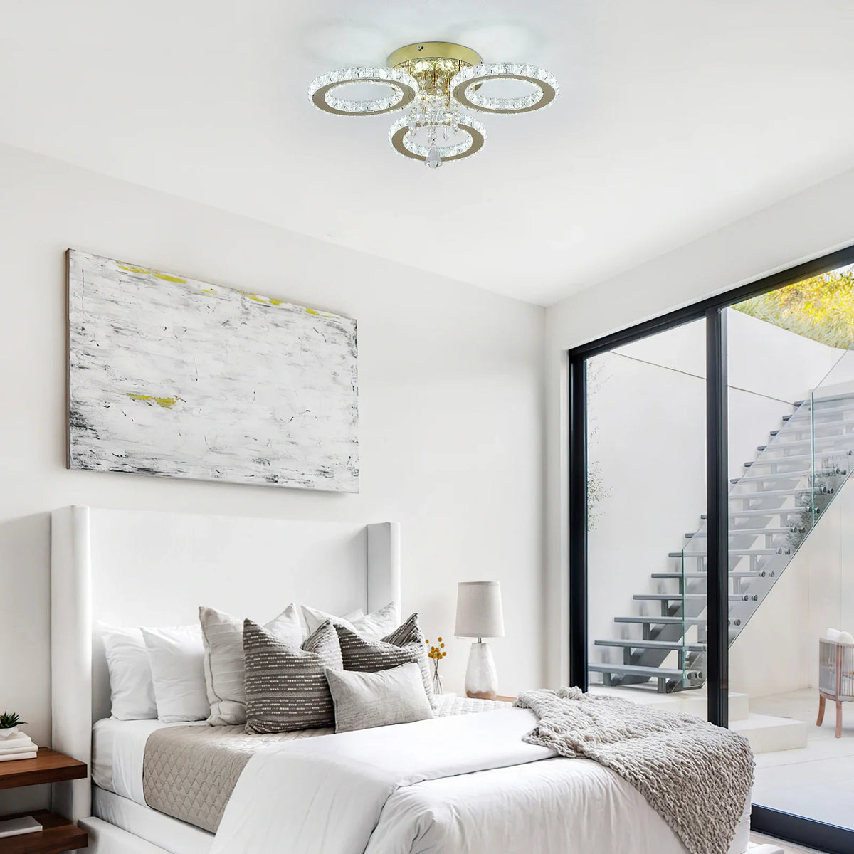 Vetrulus Modern LED Crystal Ceiling Chandelier
