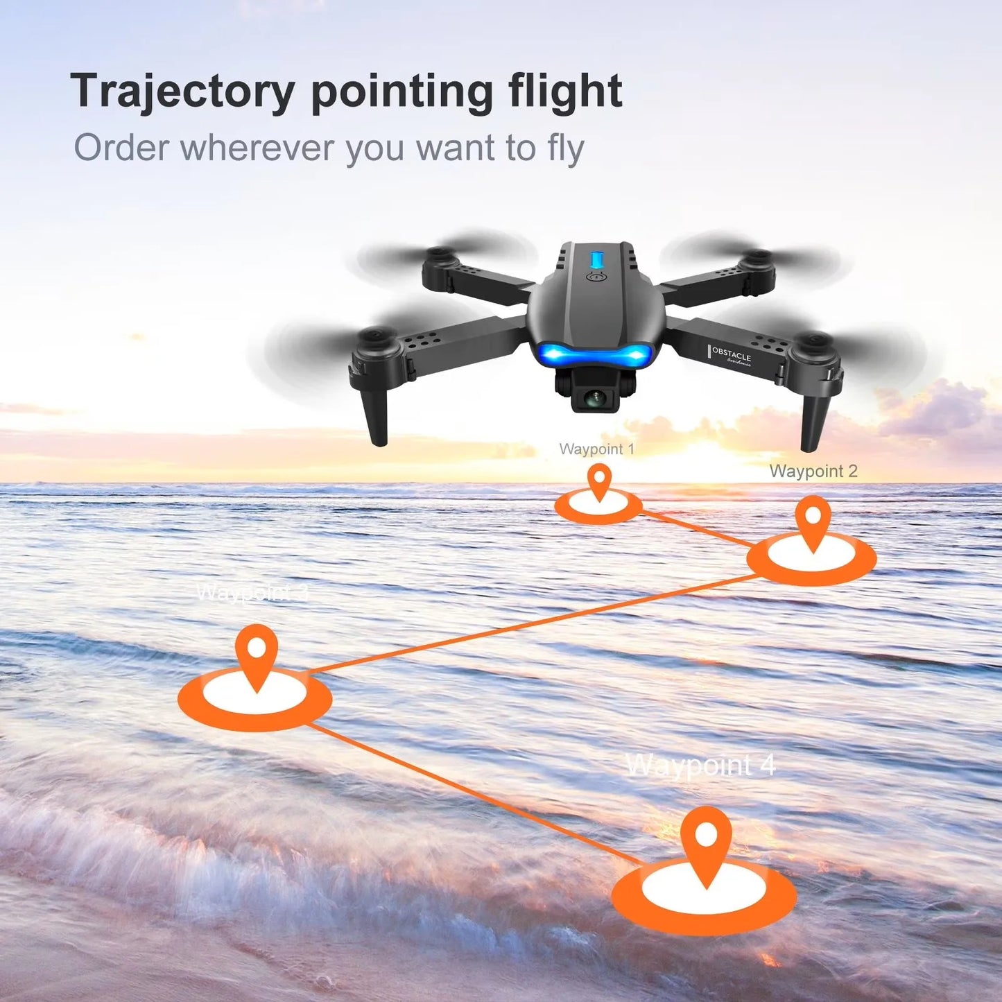 E88Pro Max Foldable Drone With Dual Cameras