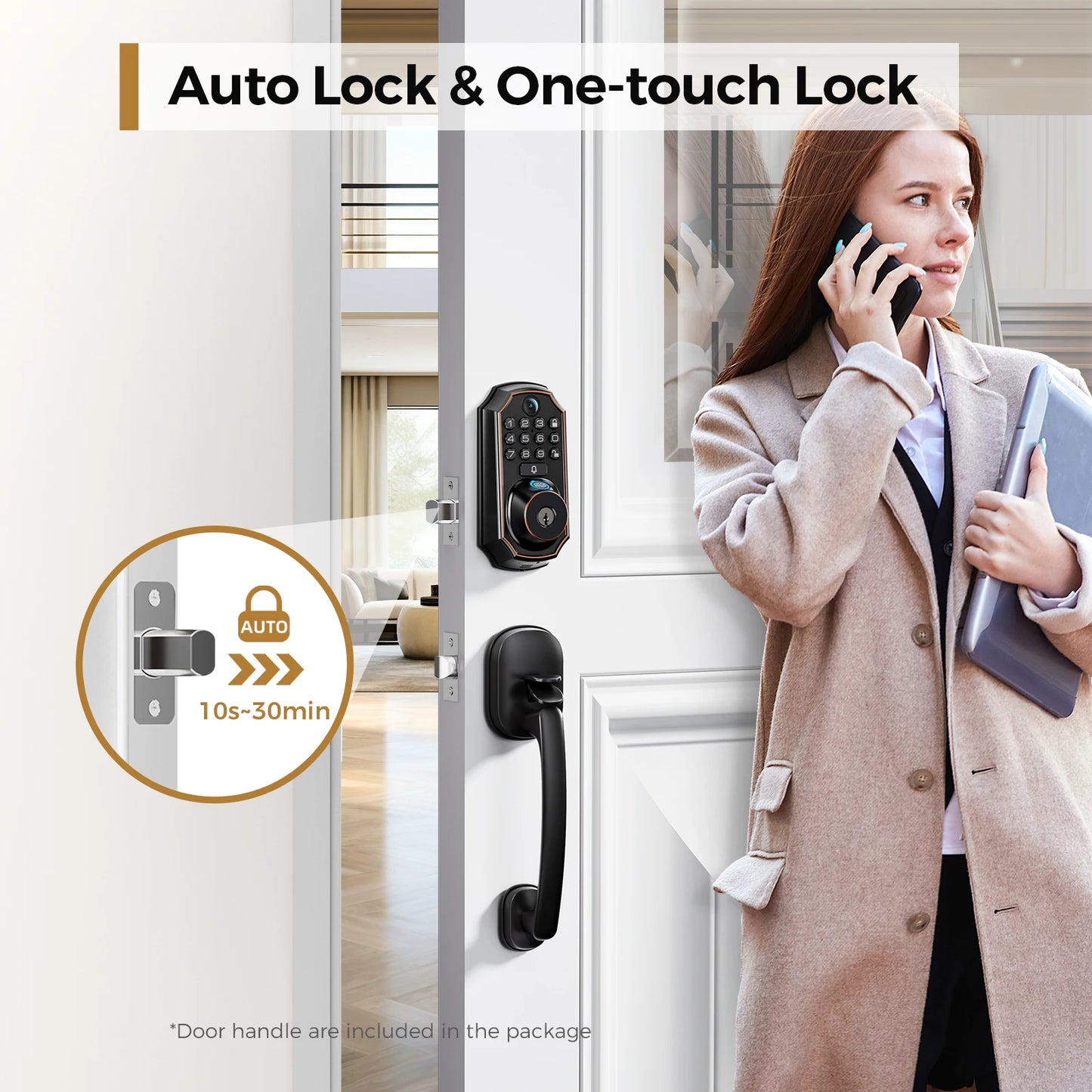 ARPHA D289H Smart WiFi Fingerprint Lock With Camera
