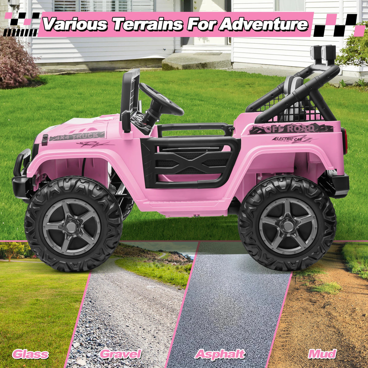 Joyracer 4WD Two Seater Electric Ride On Truck