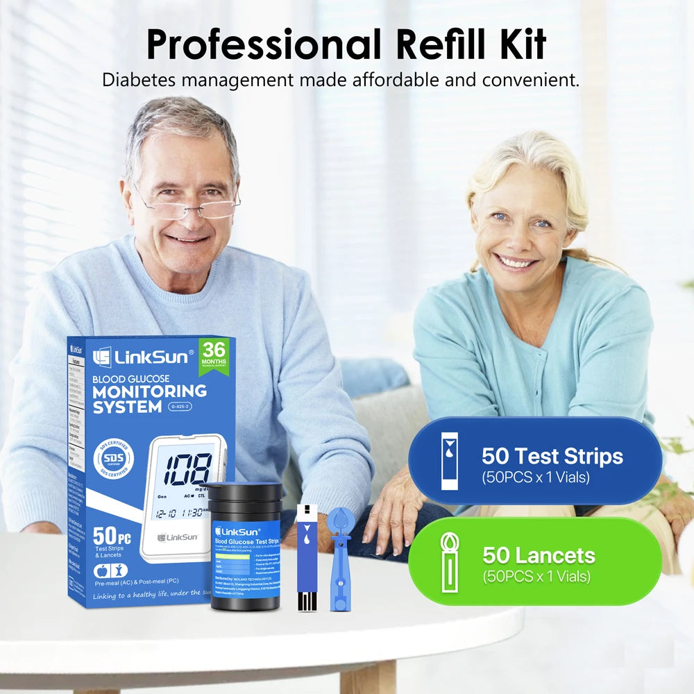Linksun Blood Glucose Meter G4253 Glucometer Kit