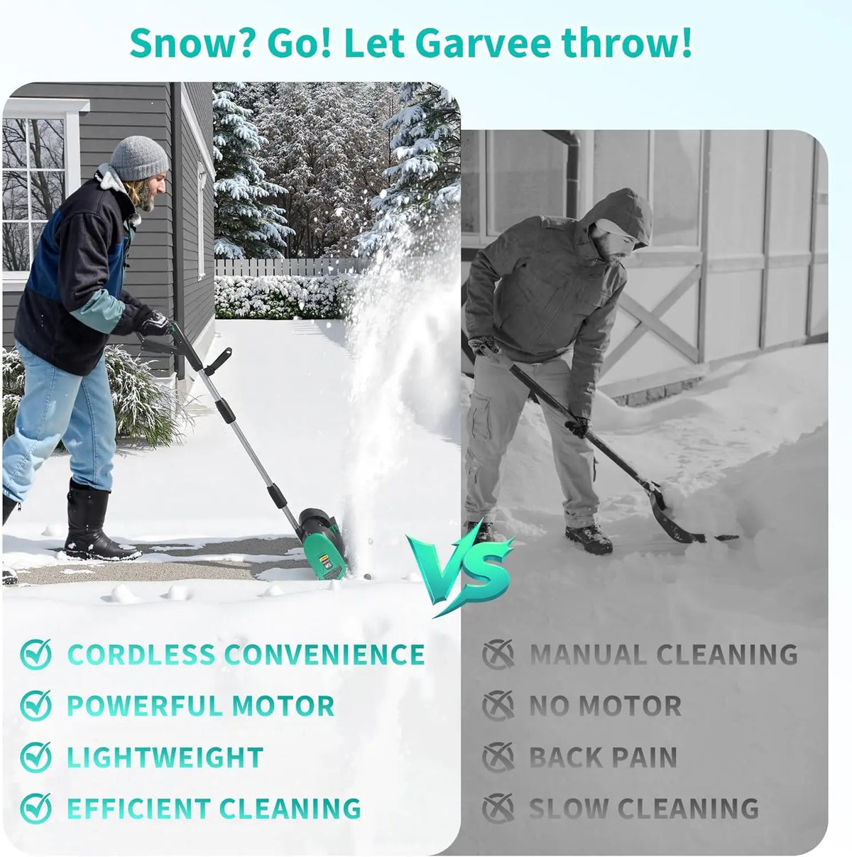 Studyset Cordless Electric Snow Shovel Tool