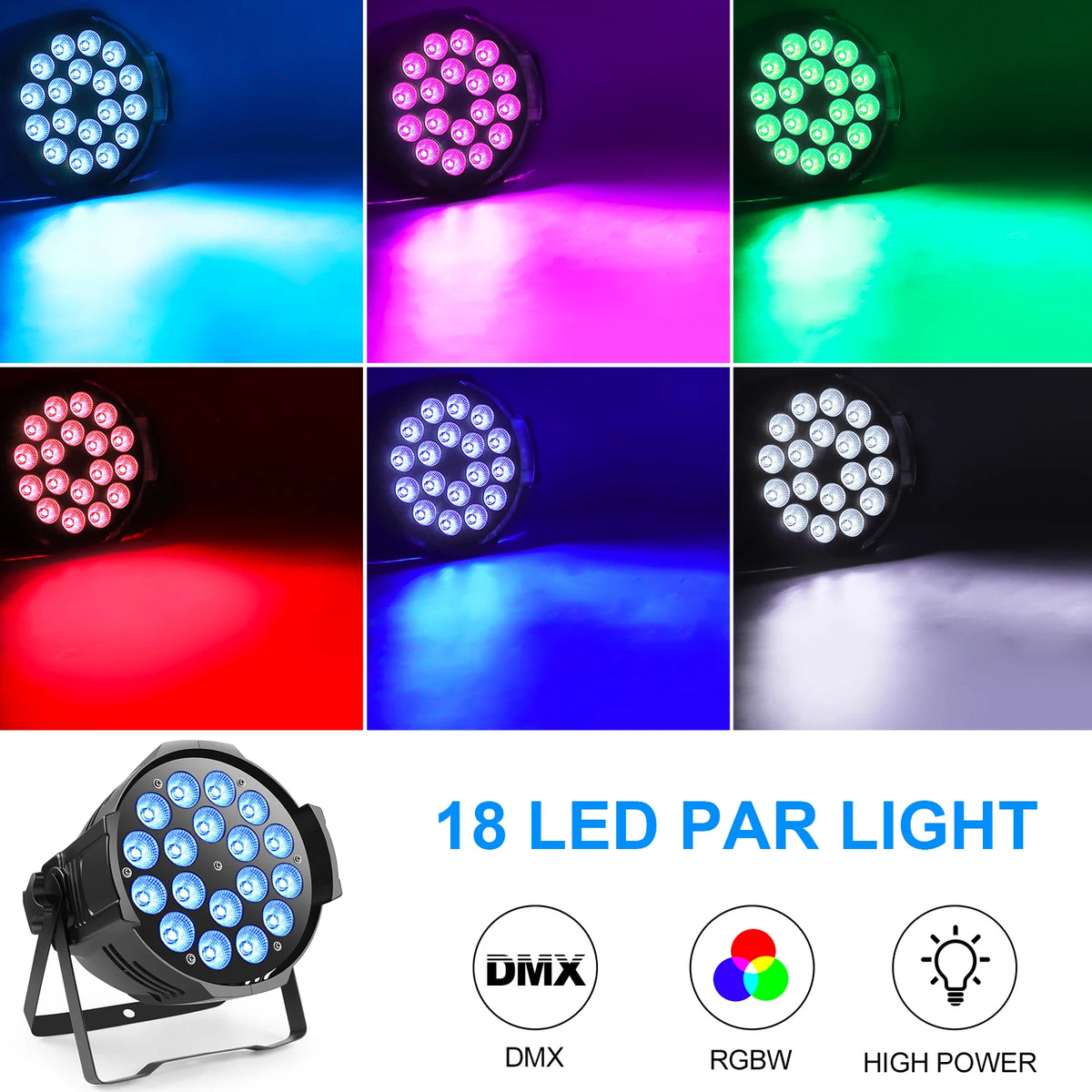 U'King DMX LED Stage Par Lights