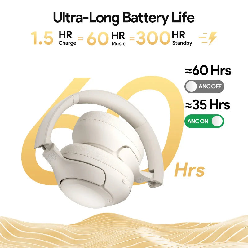 QC H3 ANC Wireless Headphones Bluetooth 5.4