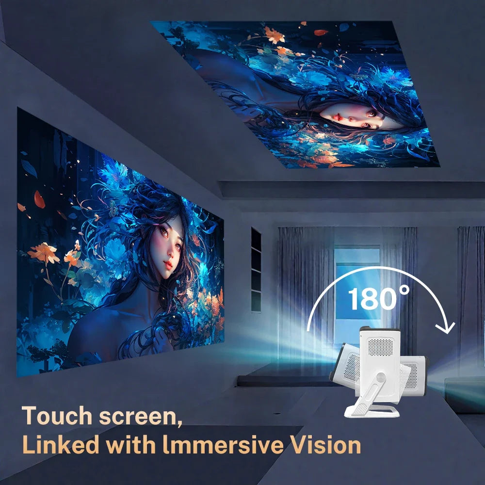 LynCast Android TV 1080P Portable Mini Projector