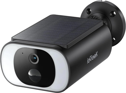 Wireless Solar Security Camera 2K AI Motion Detection
