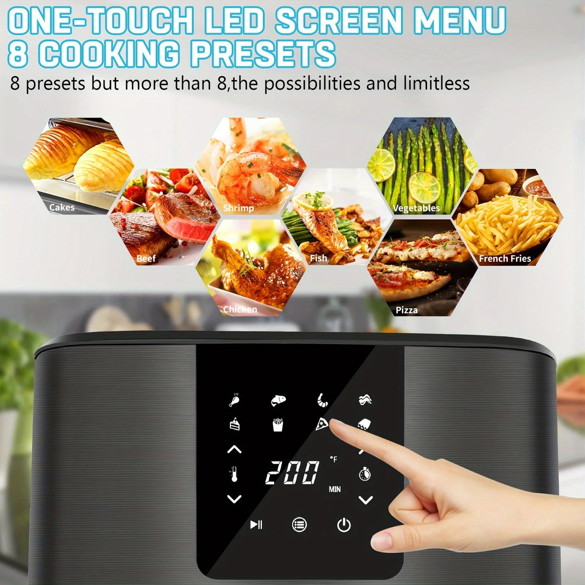 KitCook Digital Touch Screen Air Fryer