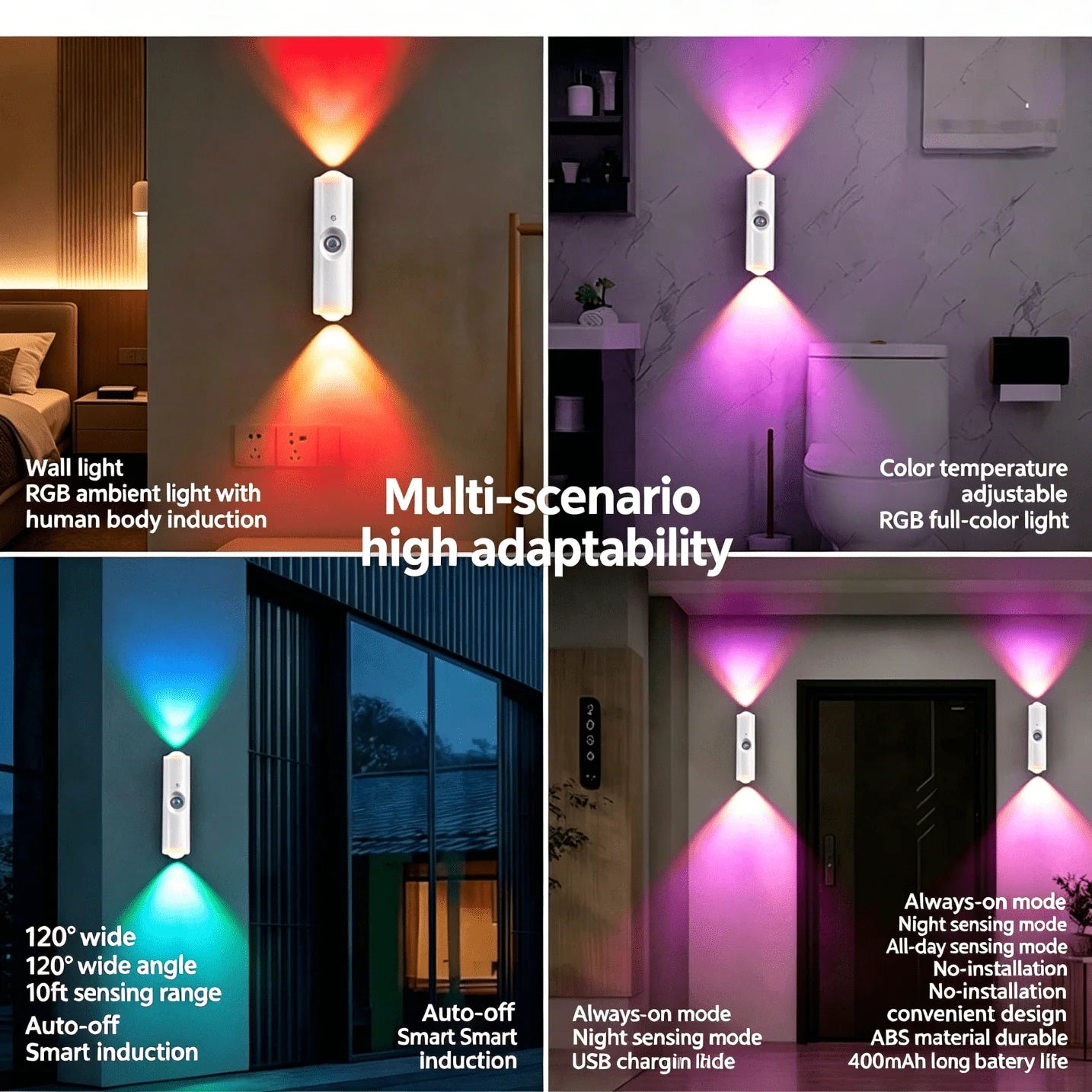 Smart Ambient Wall Light With Motion Sensor