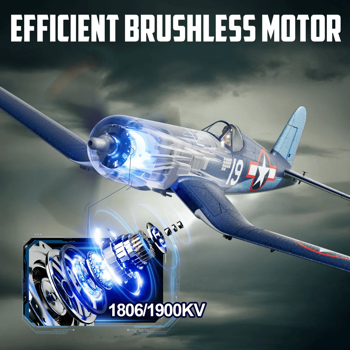 Volantexrc F4U Corsair Brushless 4CH RTF RC Plane