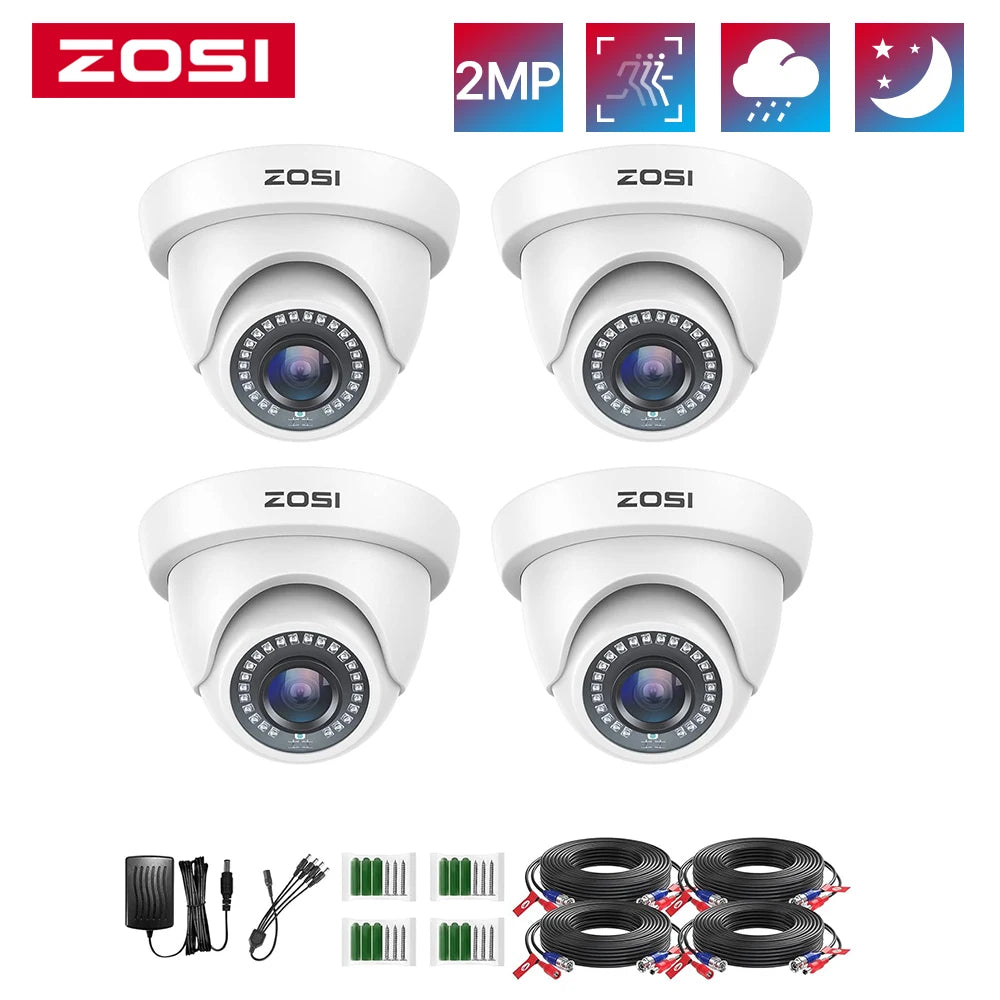 ZOSI 2MP Indoor Outdoor Security Cameras Kit