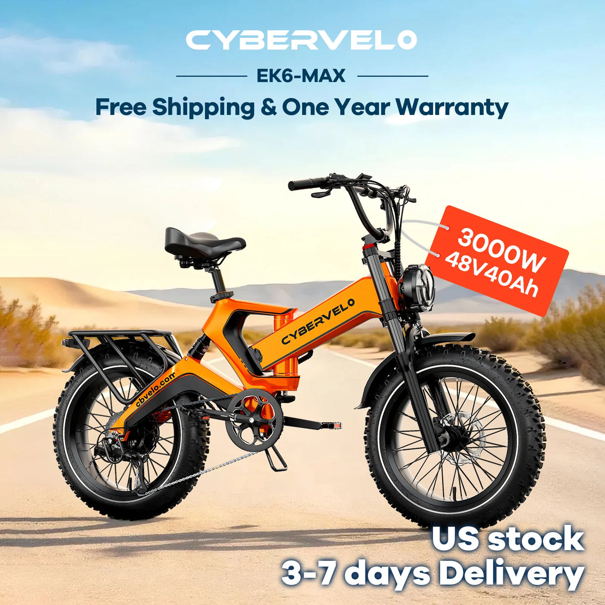 Cybervelo EK6 Max Folding Electric Bike