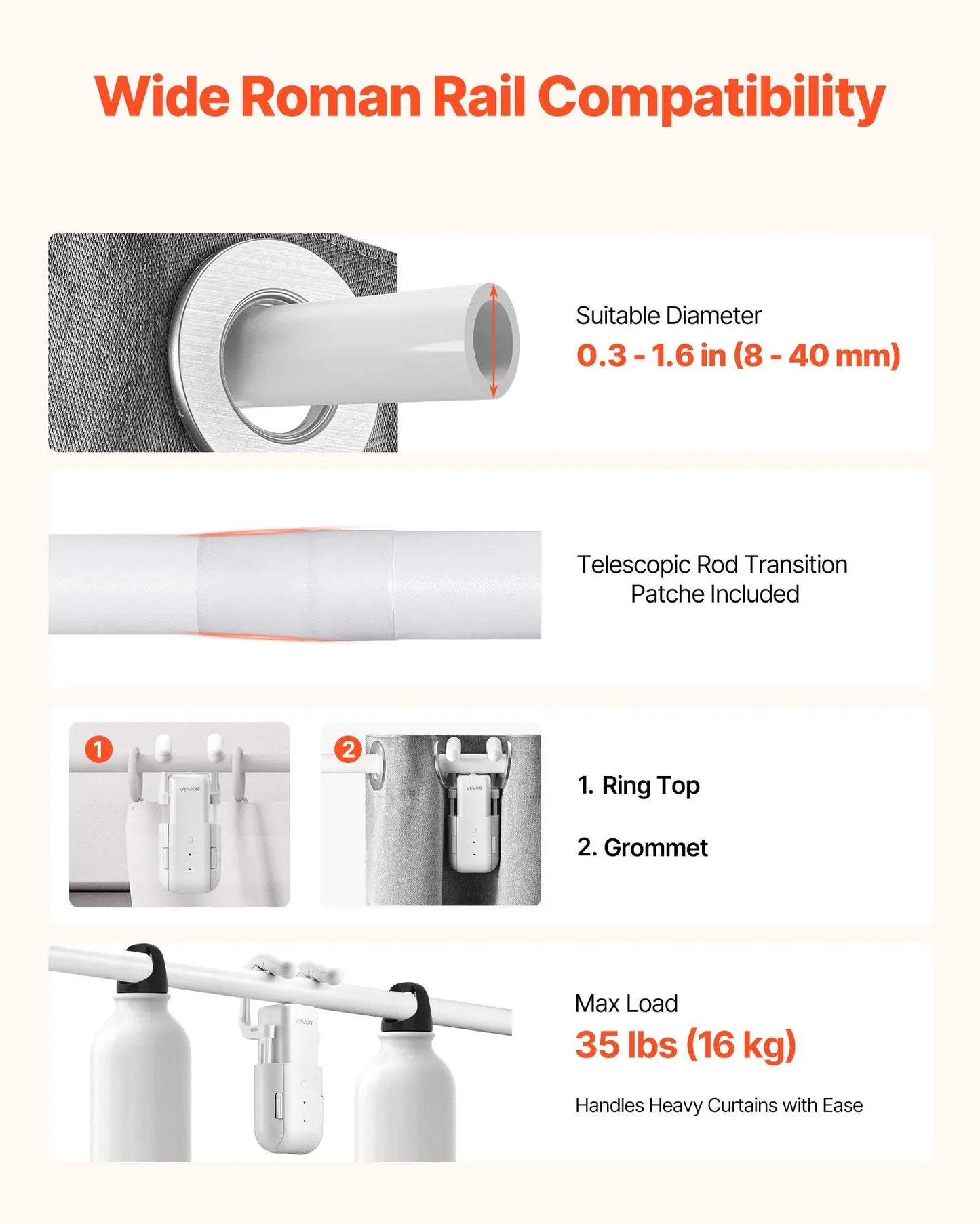 Curtain Opener Motorized Curtain Rod With Hub Remote App