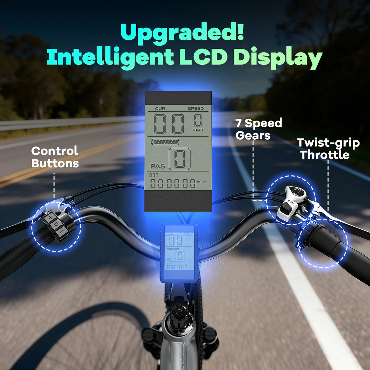 Cybervelo EK3 1000W Peak Electric Bicycle Seven Speed