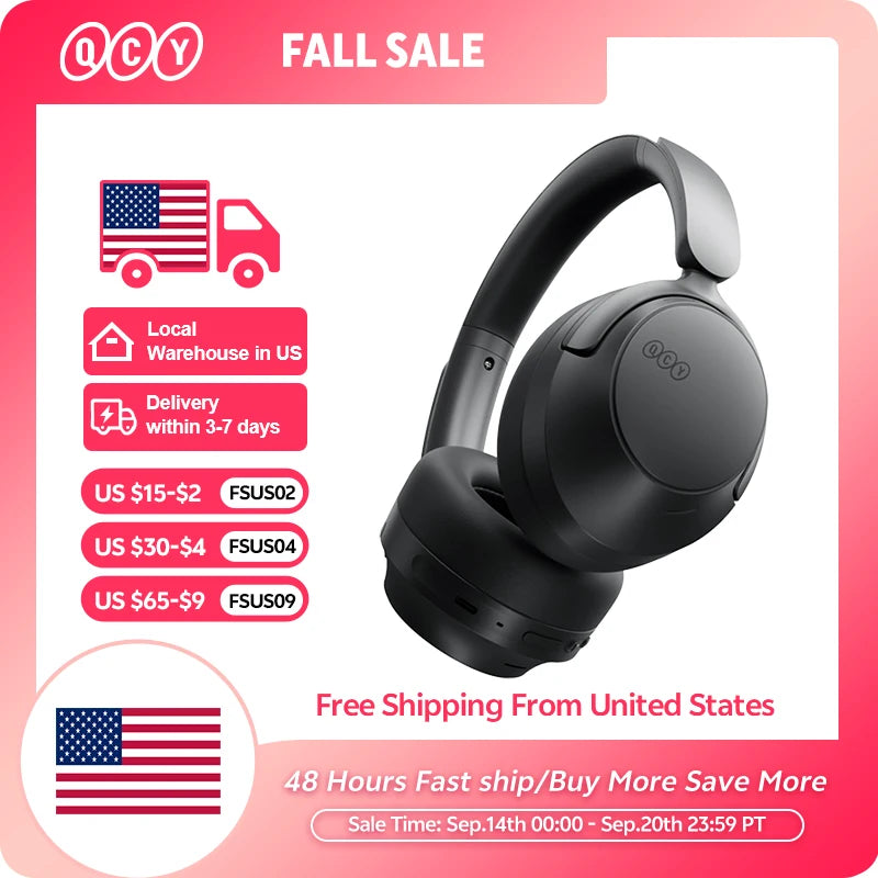 QCY H3S Active Noise Cancelling Headphones