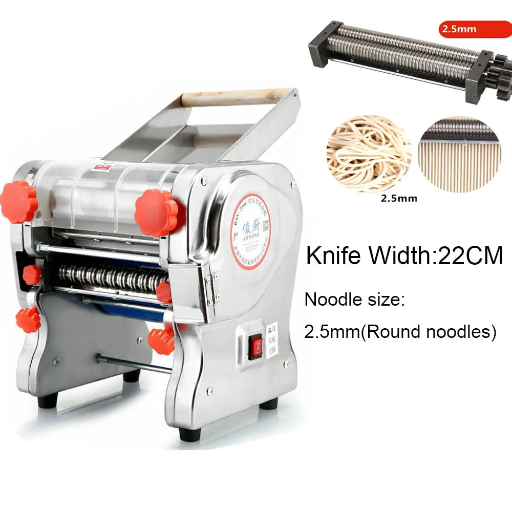 Electric Pasta Maker 550W Stainless Steel Noodle Machine