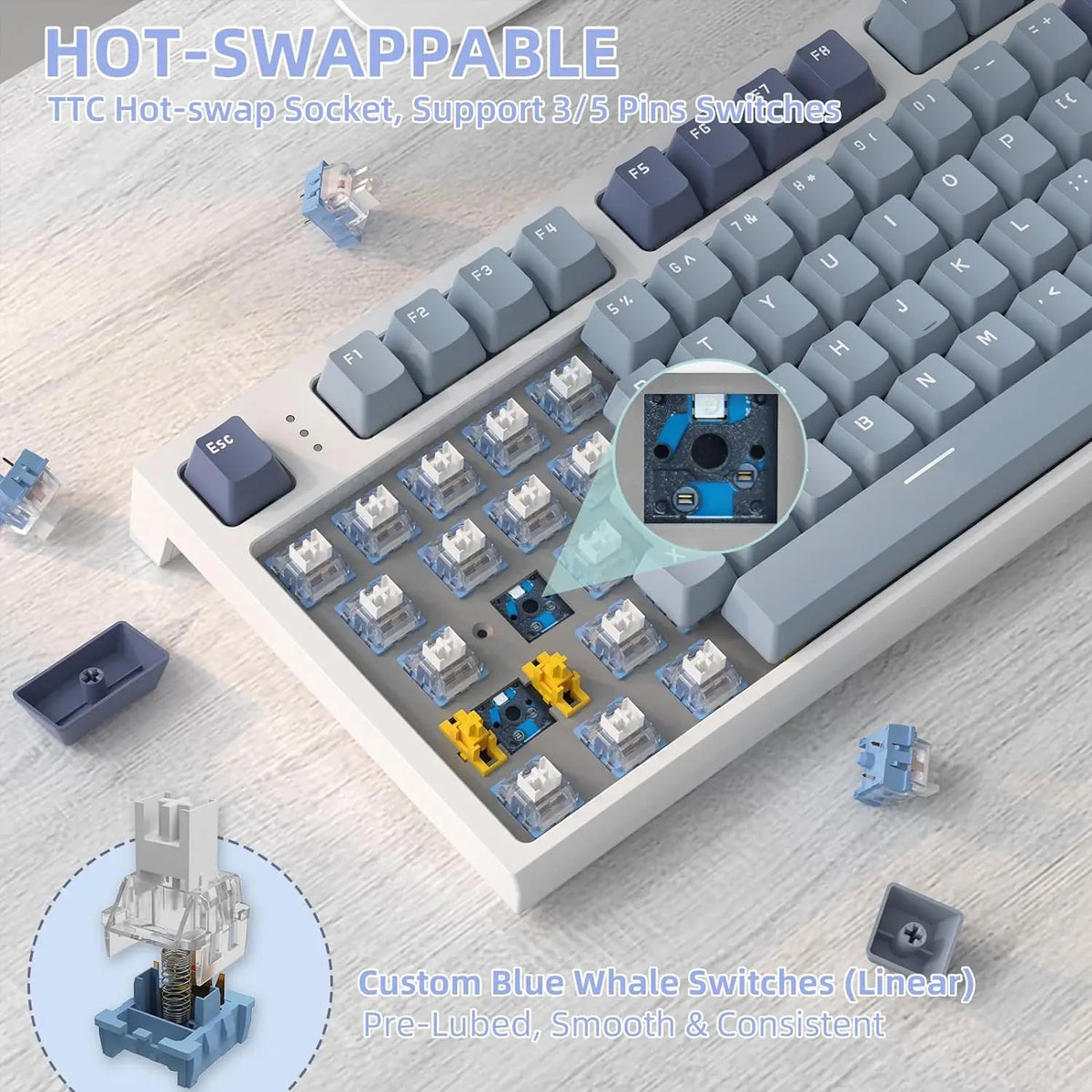 Attack Shark K86 Wireless Mechanical Keyboard