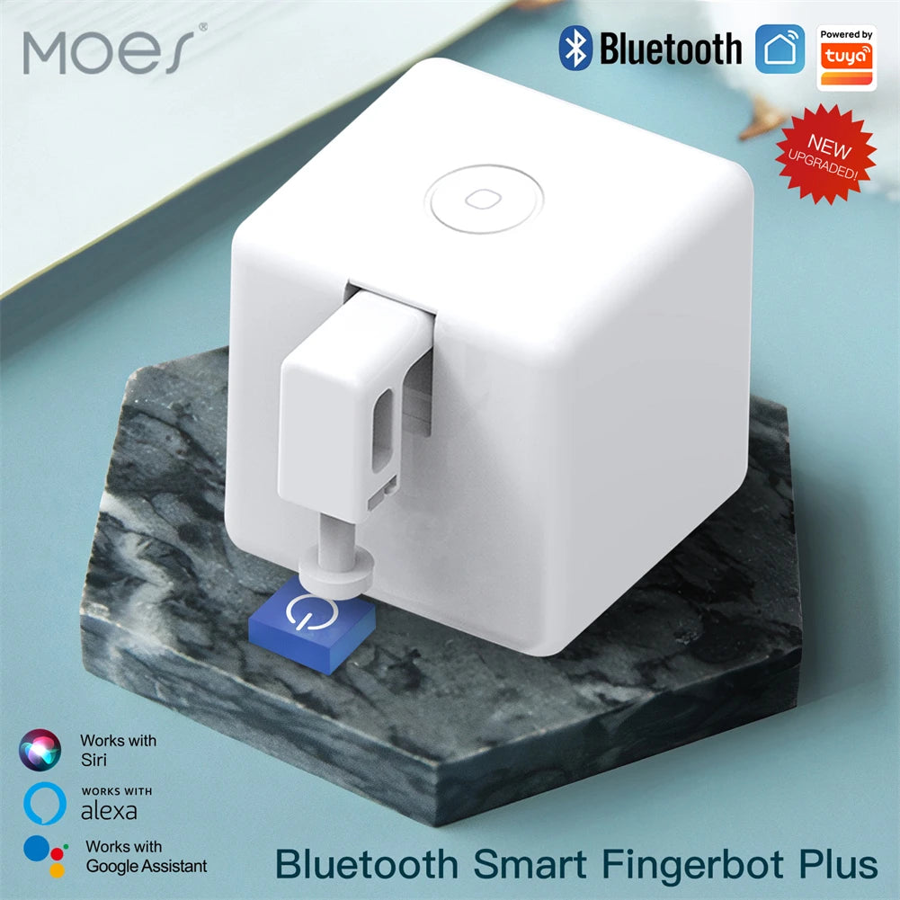 MOES Fingerbot Bluetooth Switch Button Pusher with Alexa Google Assistant