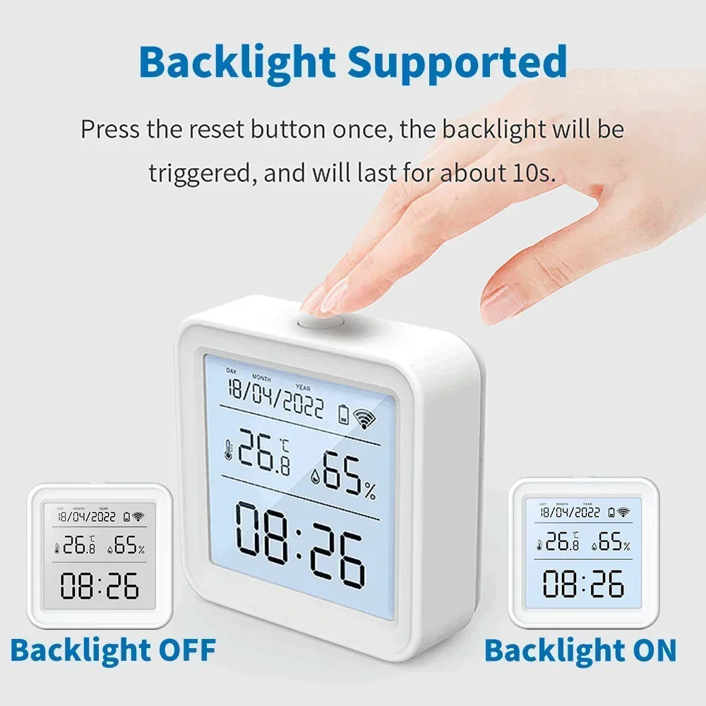Tuya WiFi Temperature Humidity Sensor Hygrometer Thermometer