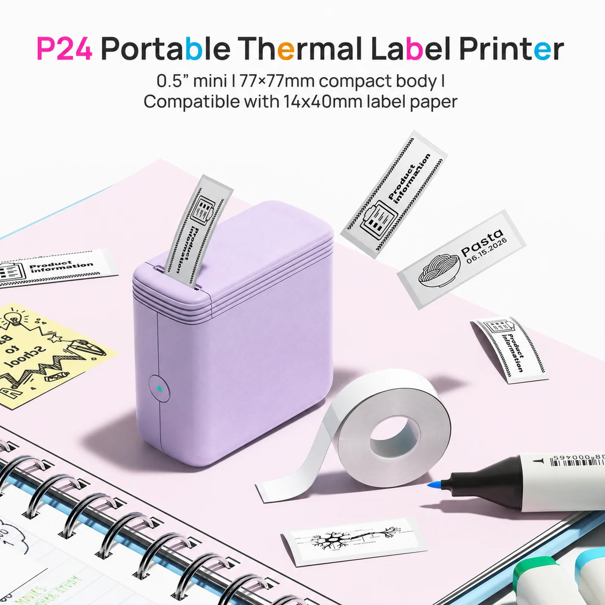 SWIFINT Portable Wireless Thermal Label Printer
