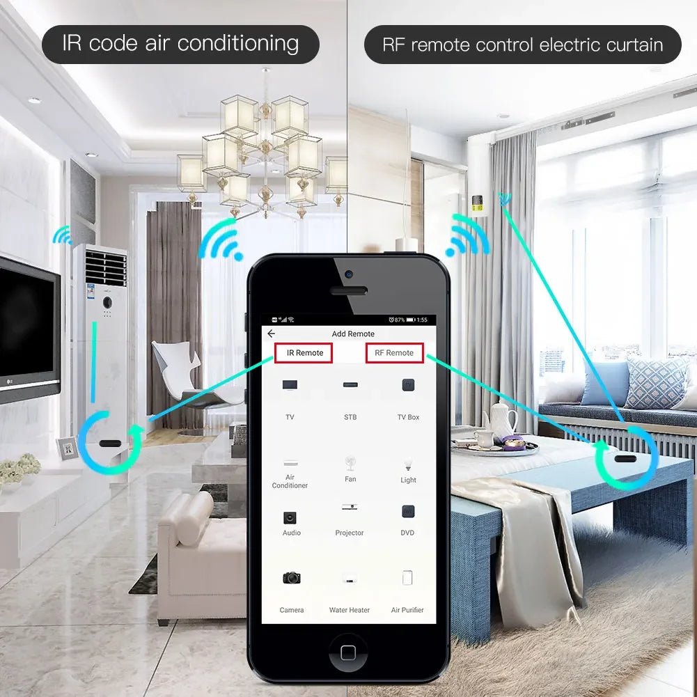 WiFi RF IR Universal Remote Controller Tuya Smart Life Alexa