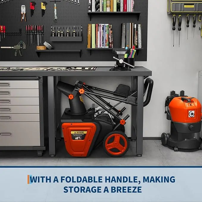 Cordless Electric Snow Blower With Batteries And Charger