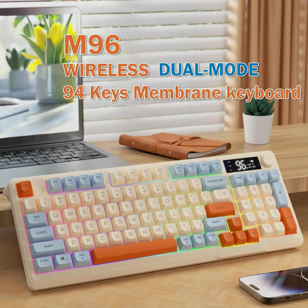 Attack Shark 94 Keys Wireless Gaming Keyboard With Knob