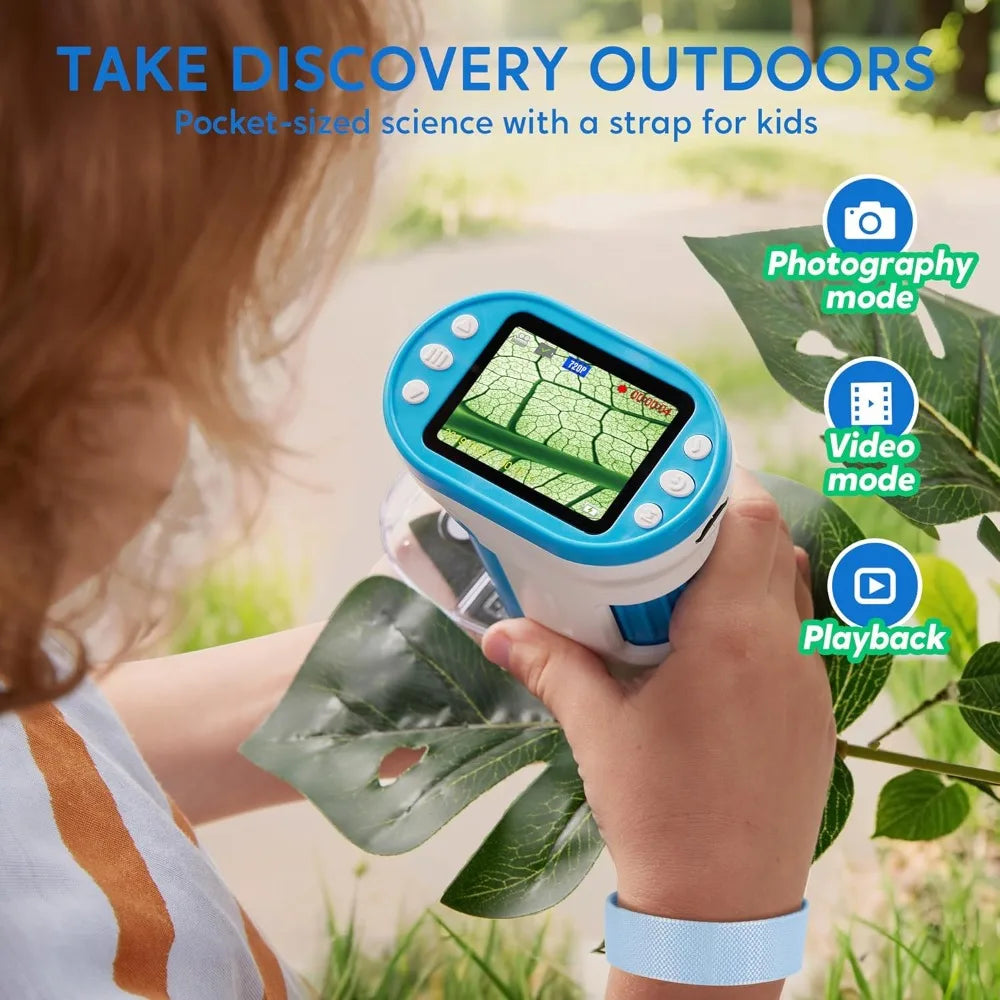Joyfy 2 In 1 Handheld Microscope 1000X For Kids