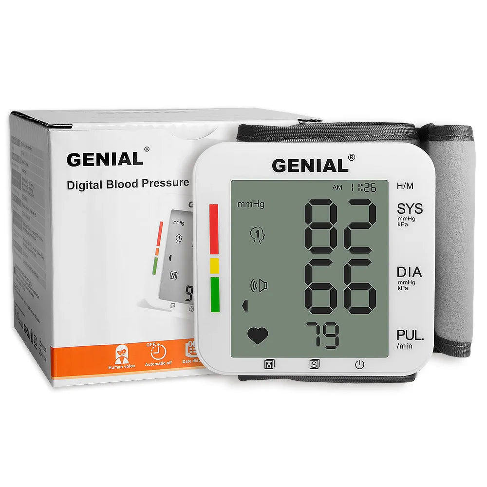 Blood Pressure Wrist Cuff Universal BP Monitor With Memory