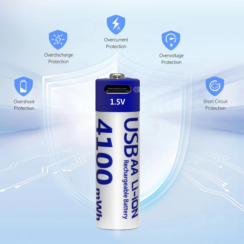 Kuugro 4100mWh USB Rechargeable Battery