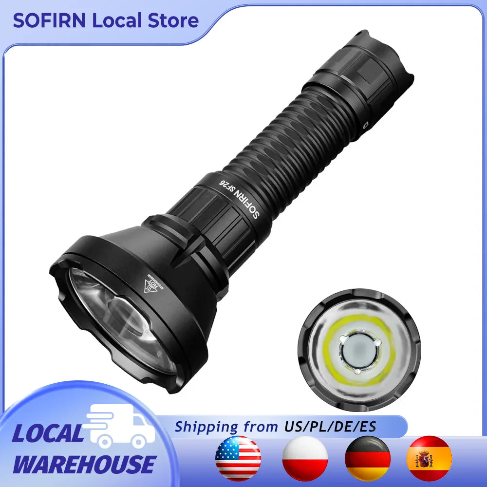 Sofirn SF26 Rechargeable Tactical LED Flashlight