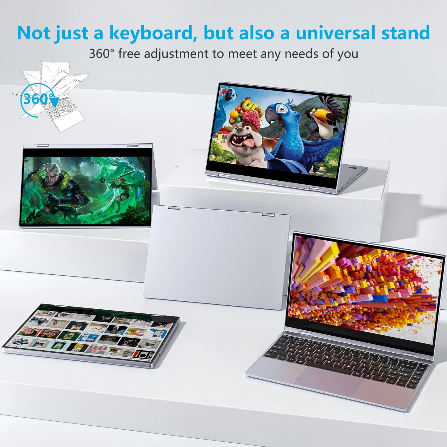 Dopesplay Touchscreen Monitor With Keyboard