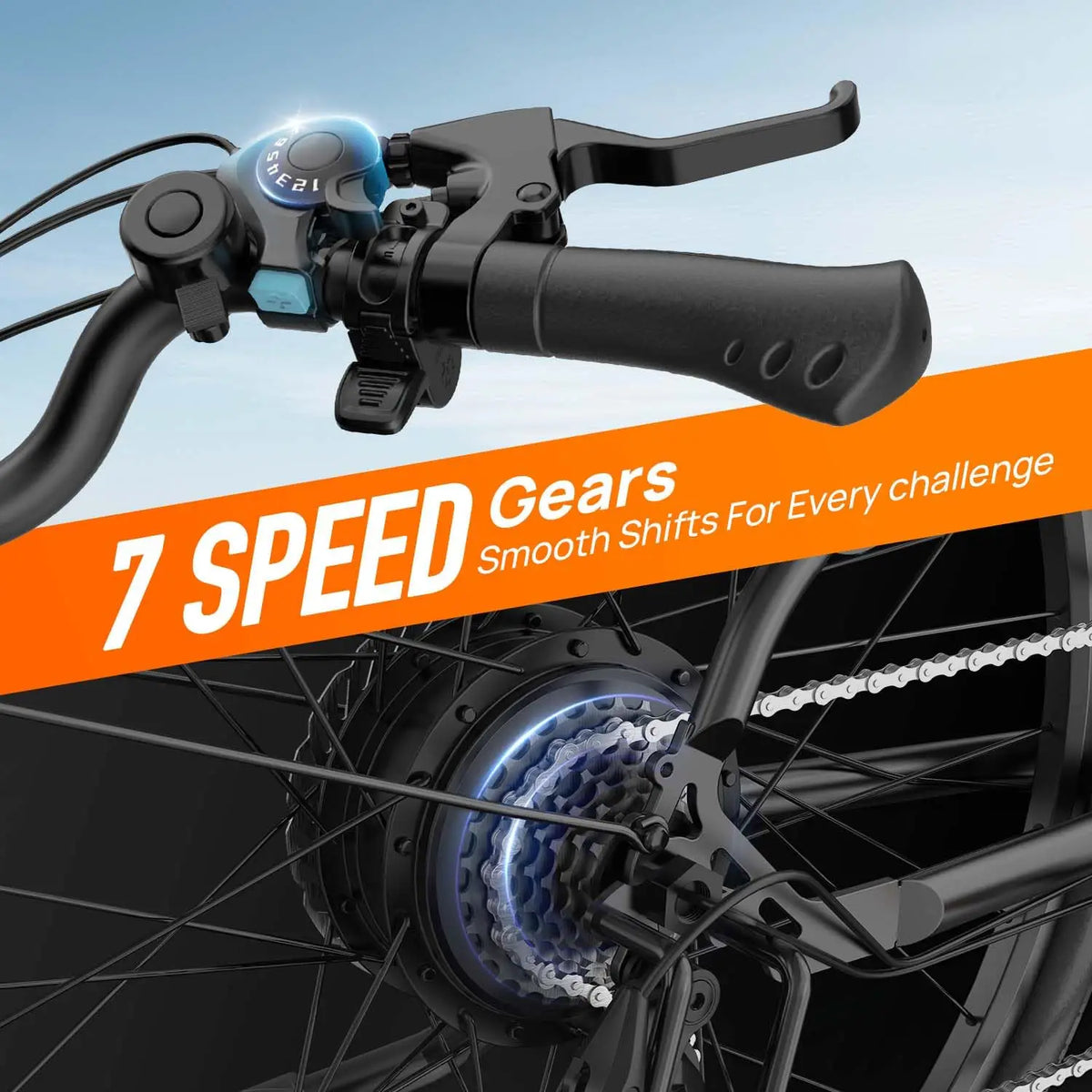 URLIFE E26 Electric City Bicycle With Hydraulic Disc Brakes