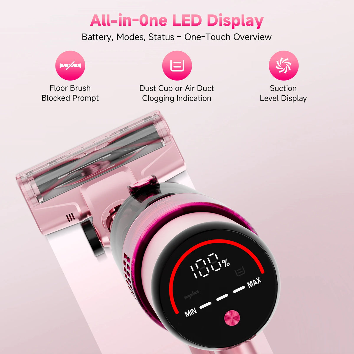 Honki Cordless Stick Vacuum Cleaner for Pet Hair and Floors