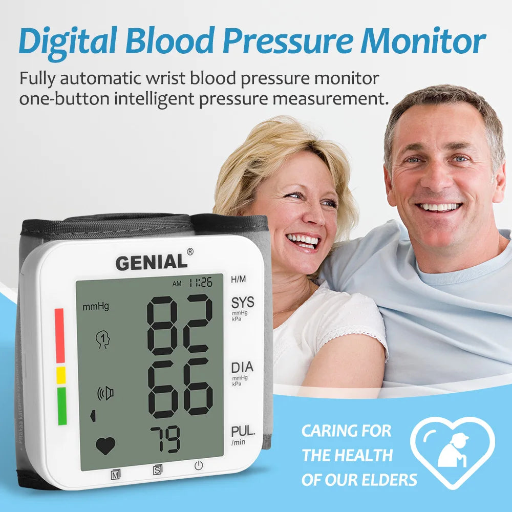 Blood Pressure Wrist Cuff Universal BP Monitor With Memory