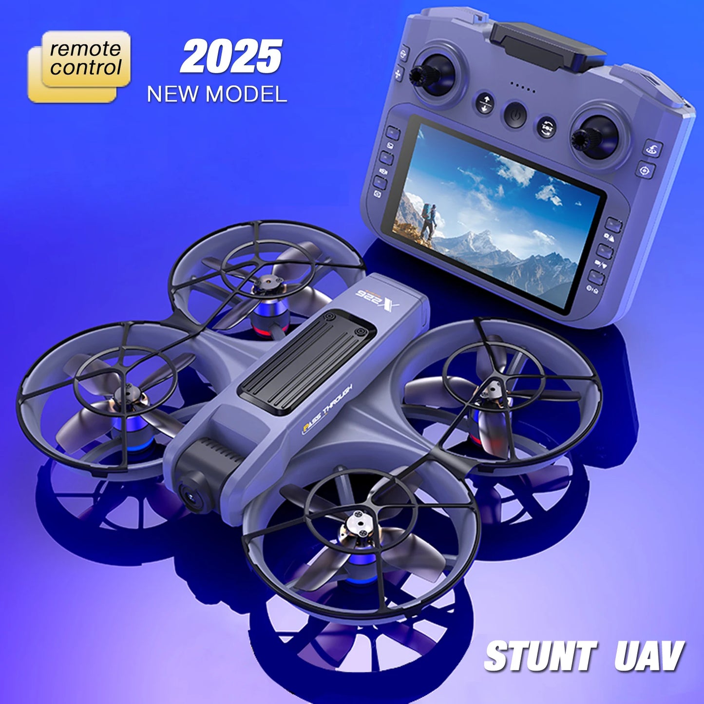 Foldable Drone With Dual Cameras Optical Flow Positioning
