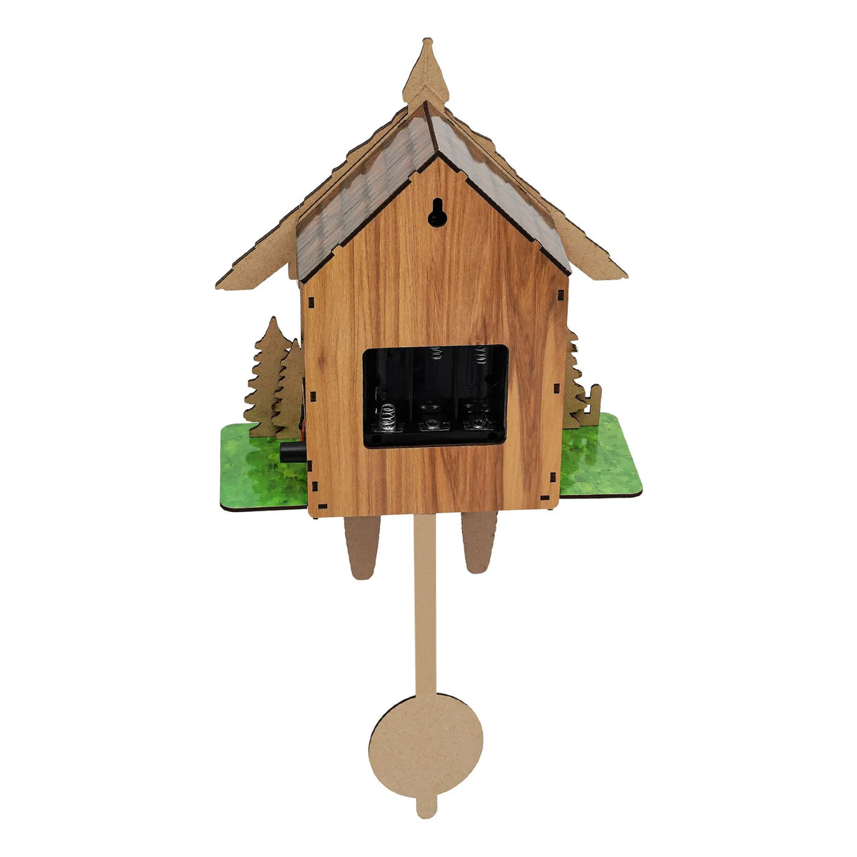 Traditional Wooden Cuckoo Wall Clock With Pendulum