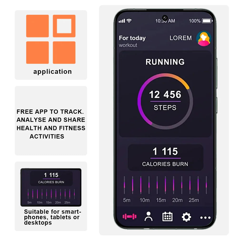 Smartwatch for Women Fitness Tracker for iPhone and Android