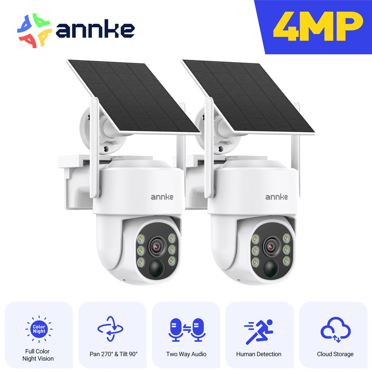 ANNKE Wireless Outdoor Security Camera With Night Vision