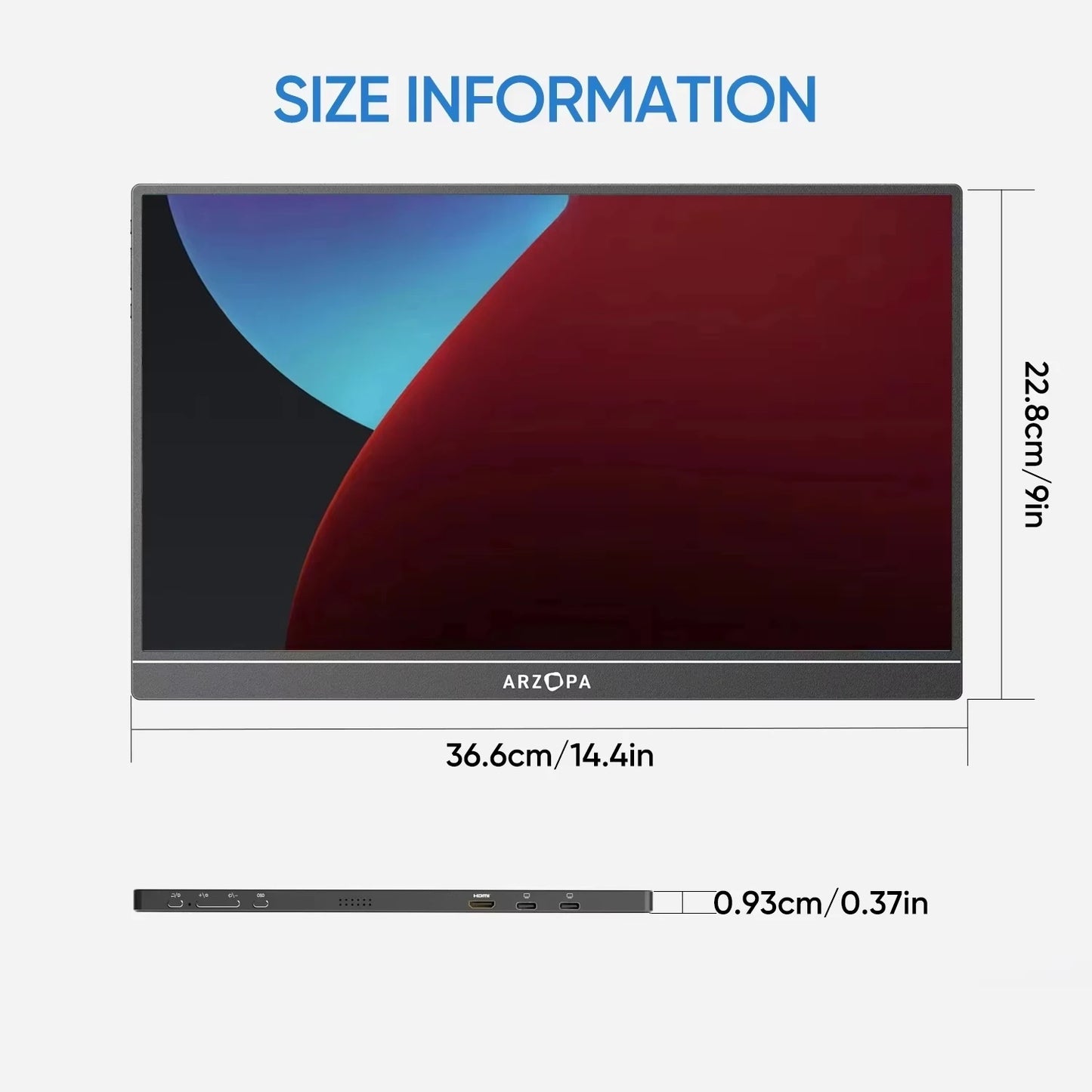 Arzopa Z1C Portable Monitor 1080P
