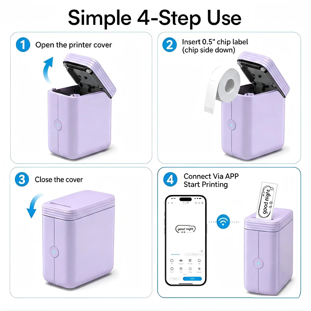 SWIFINT Portable Wireless Thermal Label Printer
