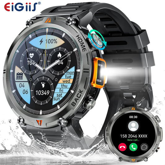 EIGIIS KE3 Smartwatch Men Health Monitor Bluetooth