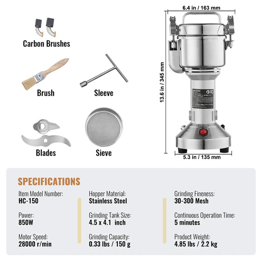 SucceBuy Electric Grain Mill Grinder For Spices And Grains