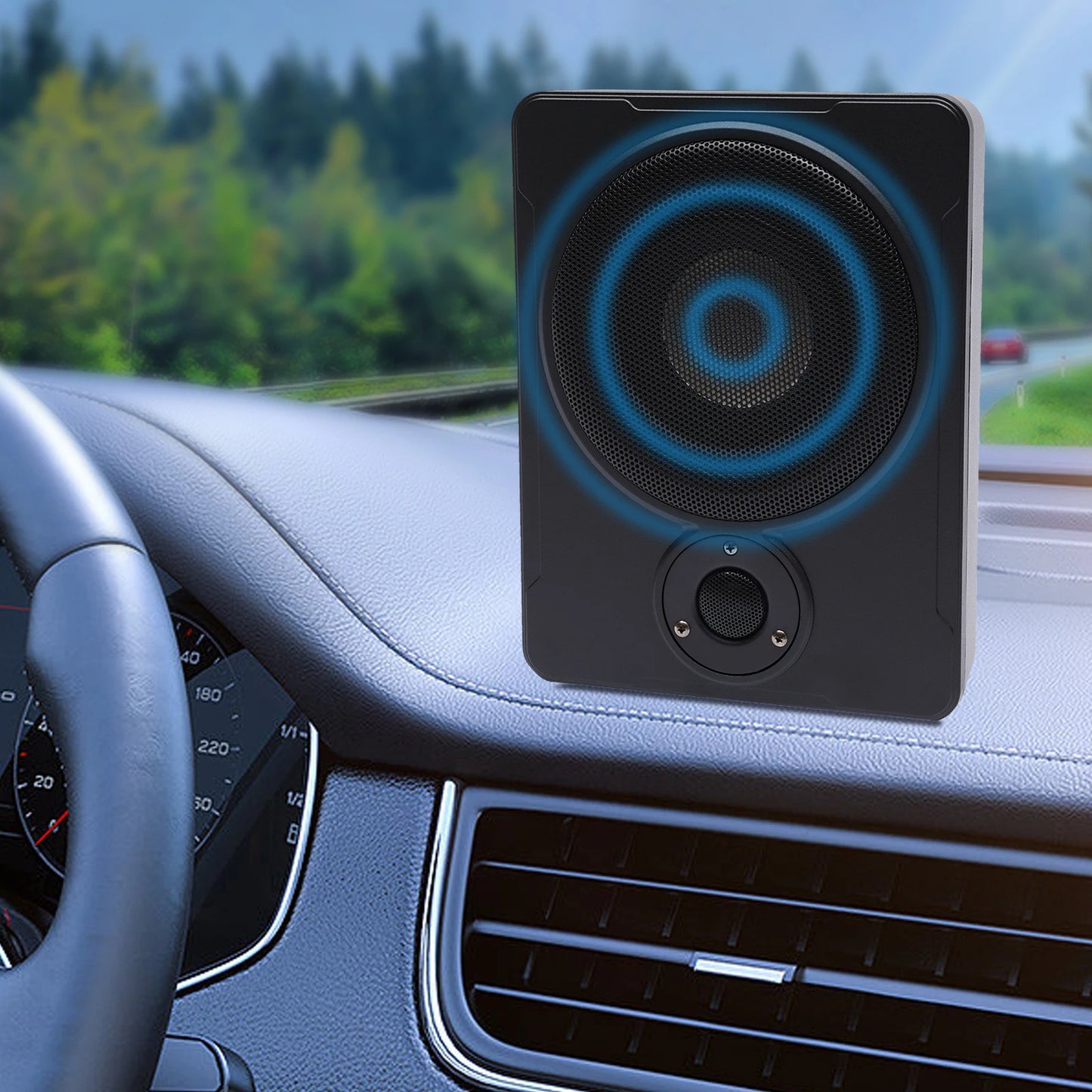Car Subwoofer With Power Amplifier Under Seat