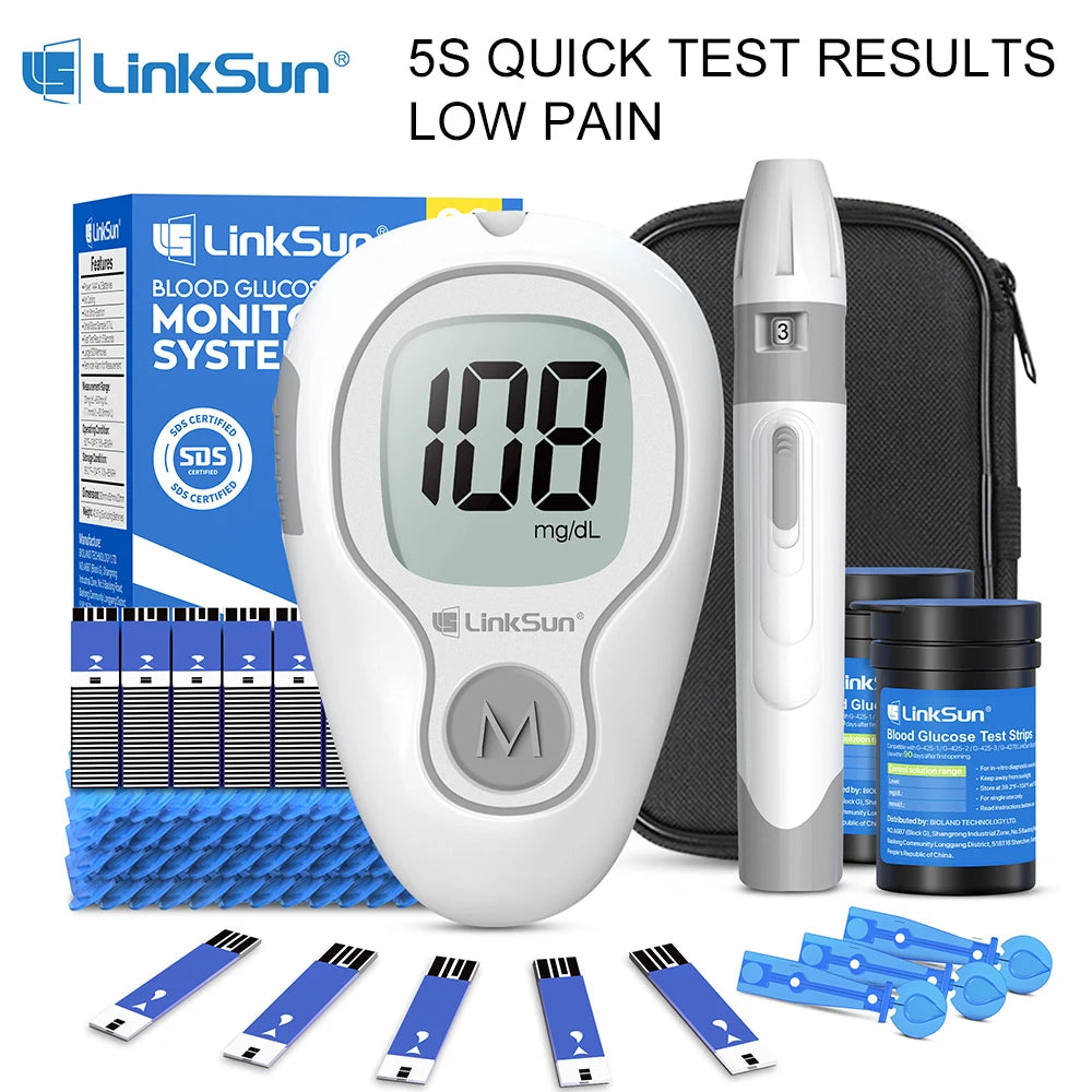 Linksun Blood Glucose Meter G4253 Glucometer Kit