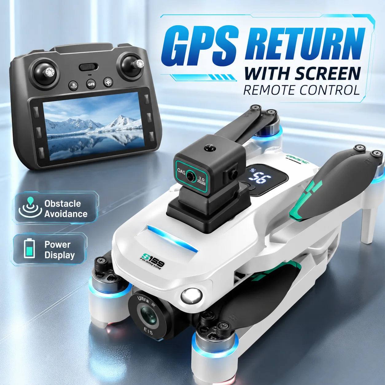 ZNLYRION S159 Brushless GPS Drone 8K Camera FPV