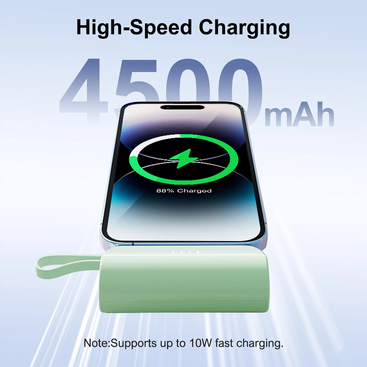 Portable Power Bank With Built In Cables