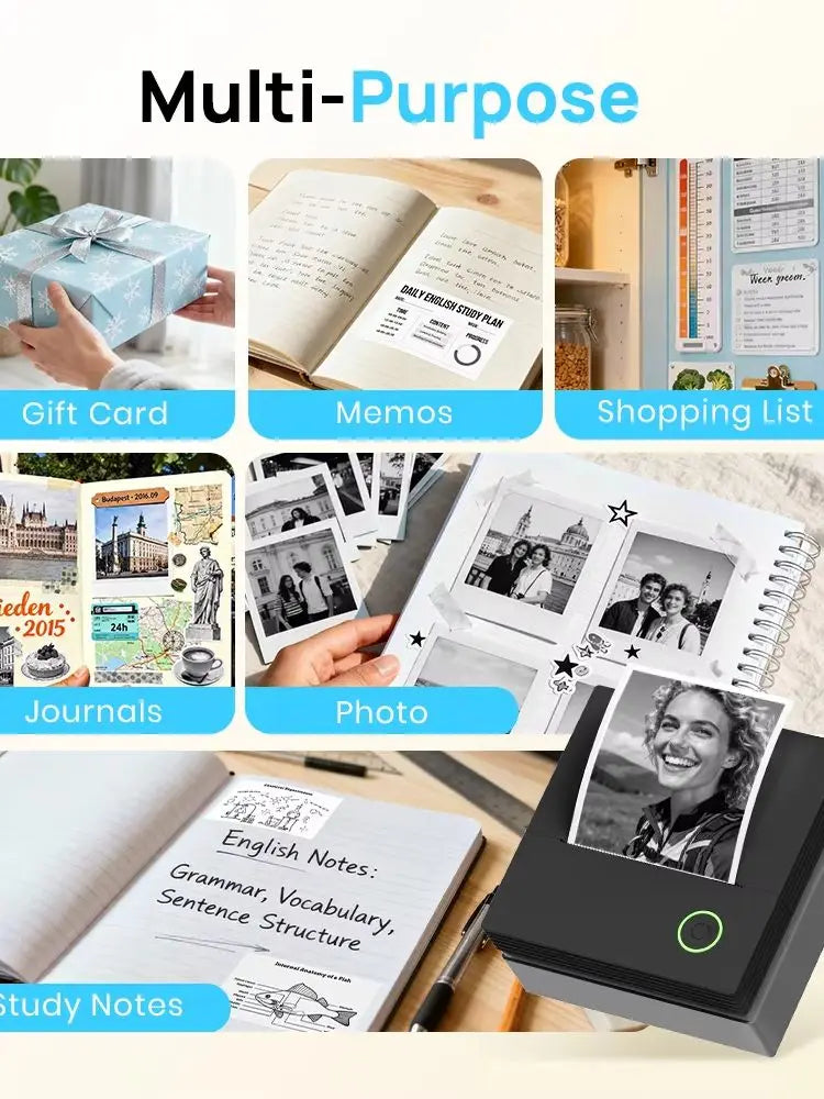 SWIFINT Portable Bluetooth Thermal Printer for Photos and Labels