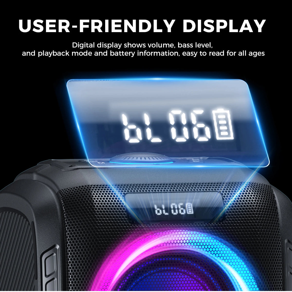 W-KING Portable Bluetooth Speaker