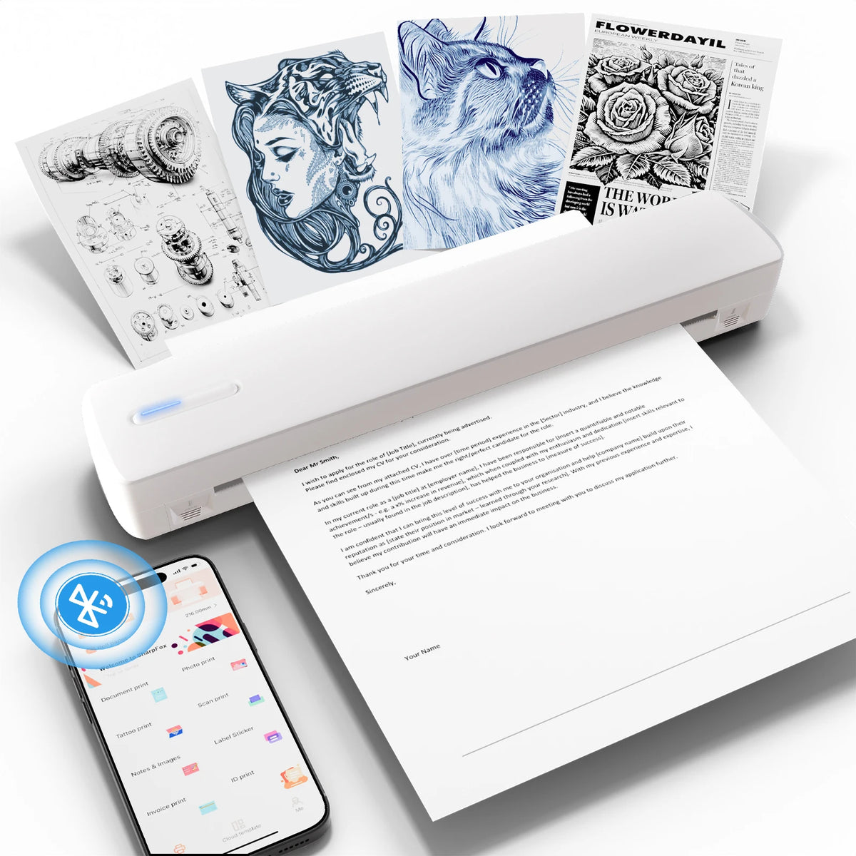 TakeYou Portable Thermal Bluetooth Wireless Printer
